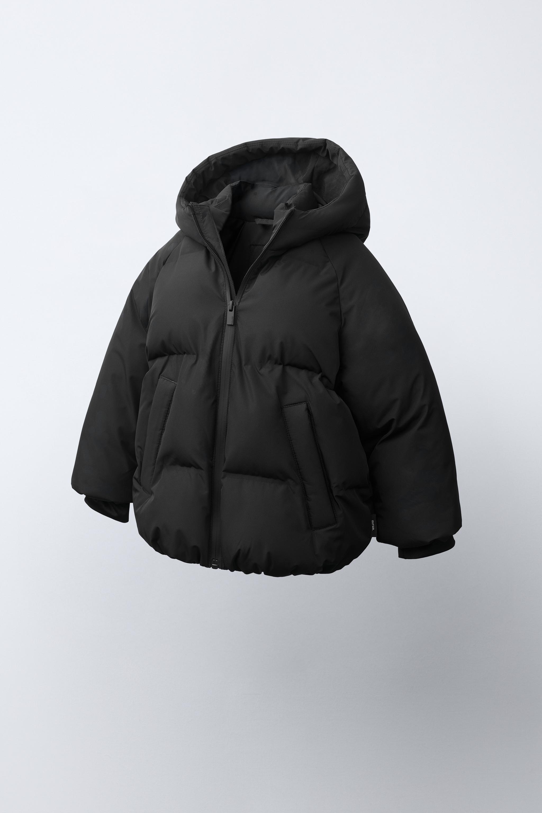 WATER REPELLENT HOODED PUFFER COAT